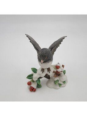 1991 Lenox Dark-Eyed Junco Bird Porcelain Figurine